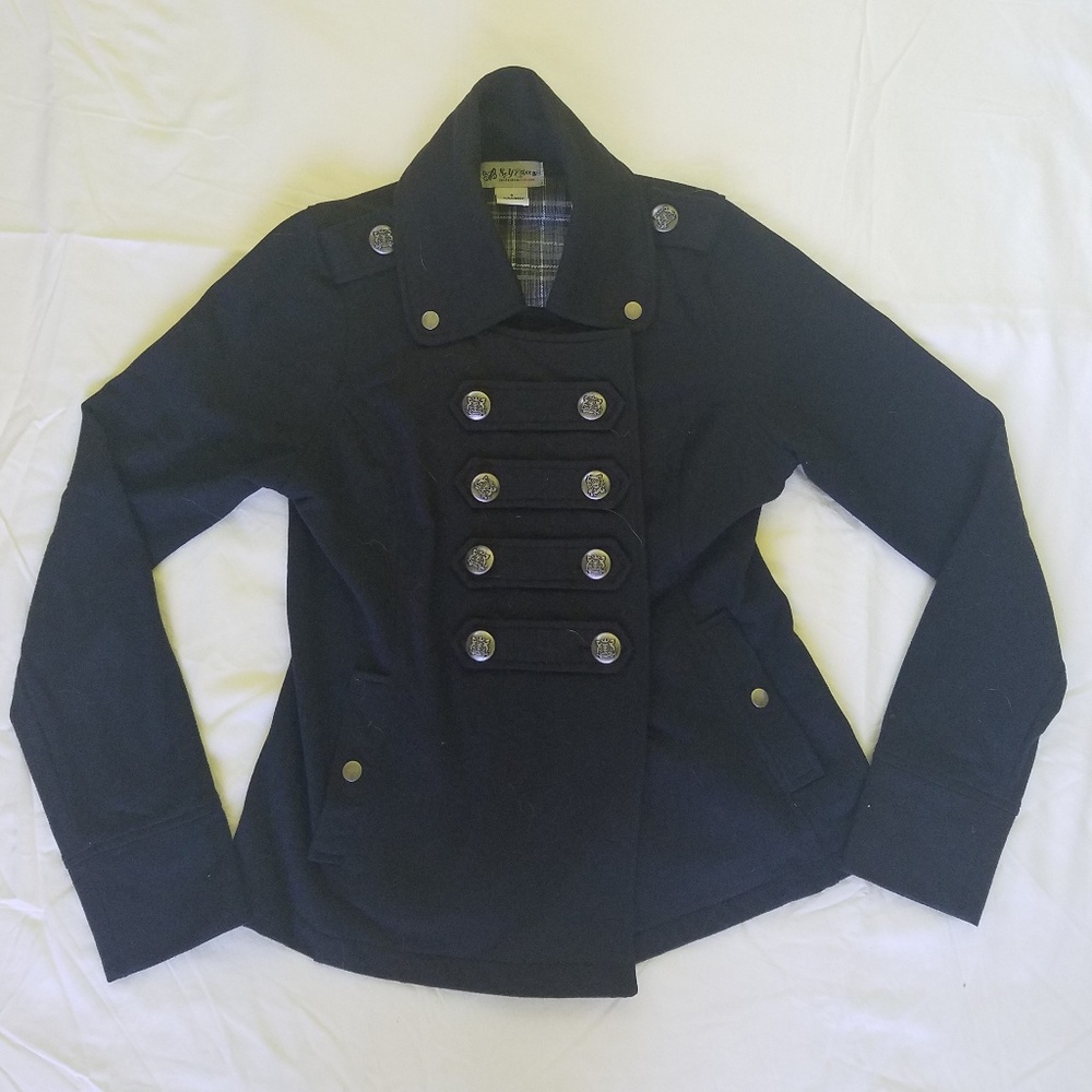 Black pea coat